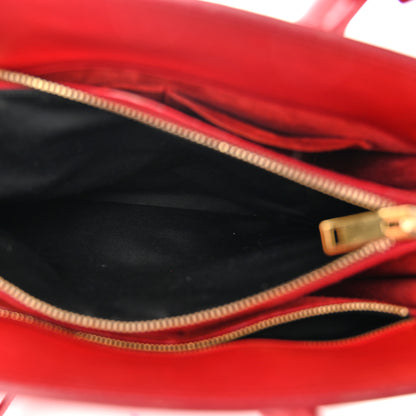 Saint Laurent Calfskin Small Sac De Jour Vermillion 6 of 18