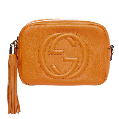 Gucci Pebbled Calfskin Small Soho Disco Bag Curcuma 1 of 7