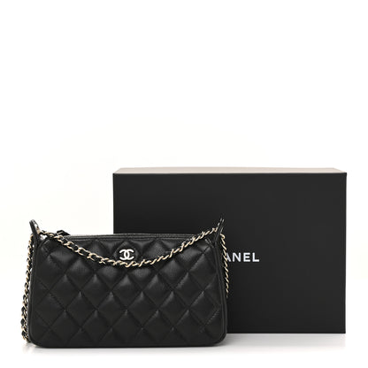 Chanel Caviar Quilted Purse With Chain Black 20 of 21