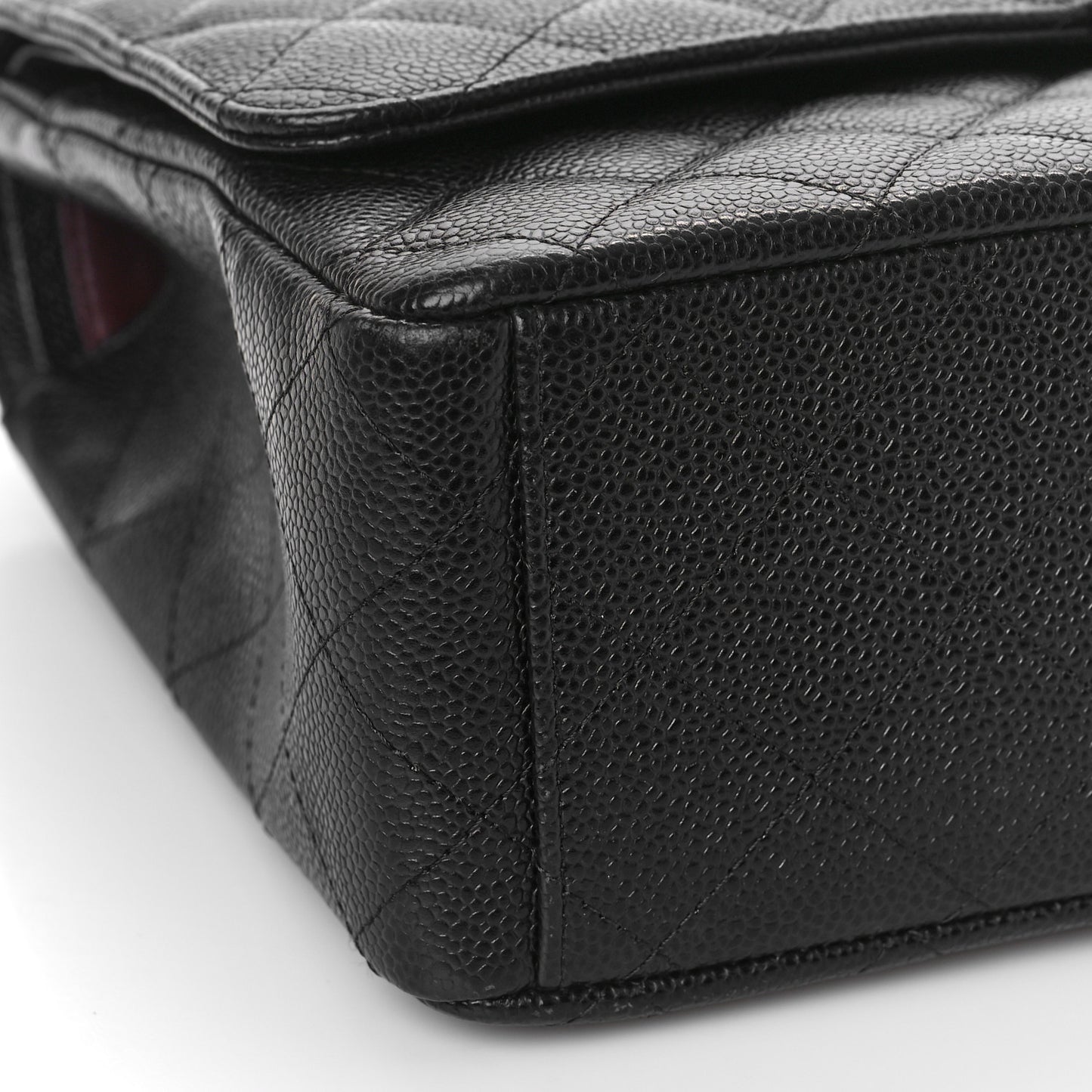 Caviar Quilted Maxi Double Flap Black