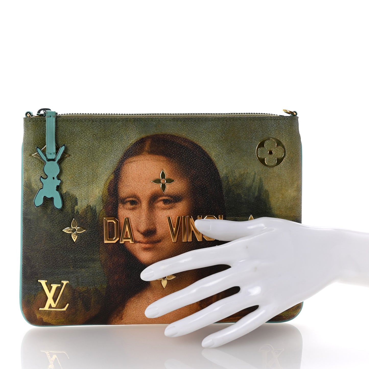 Masters Da Vinci Pochette Clutch Vert D'eau