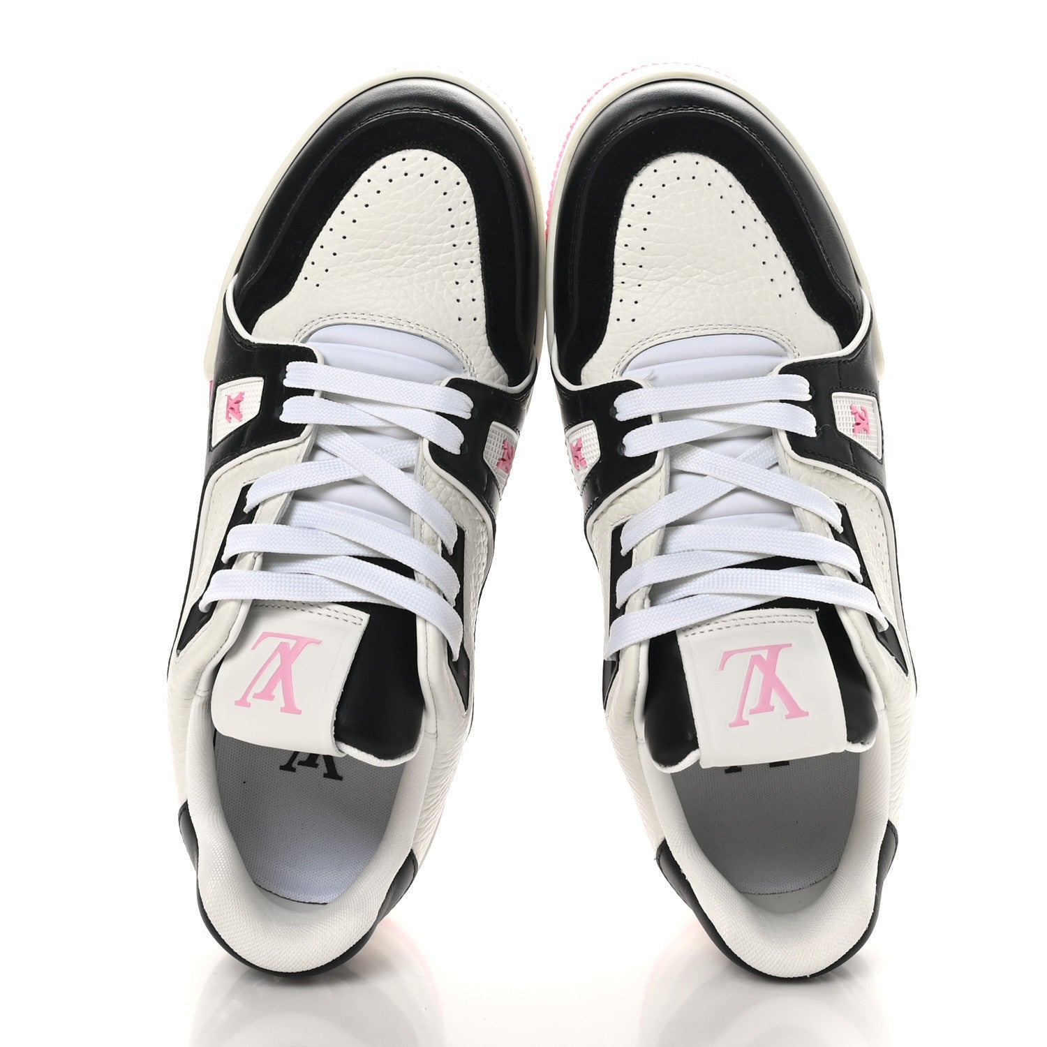 Louis Vuitton Calfskin LV Trainer Maxi Sneakers Black Pink 2 of 7