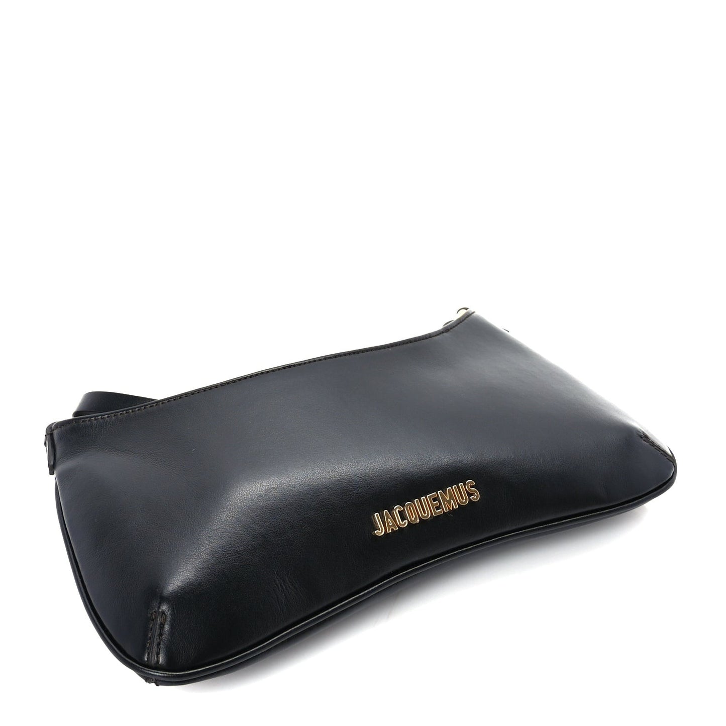 Smooth Calfskin Le Bisou Perle  Black