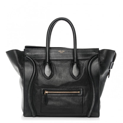 Celine Smooth Calfskin Mini Luggage Black 1 of 11