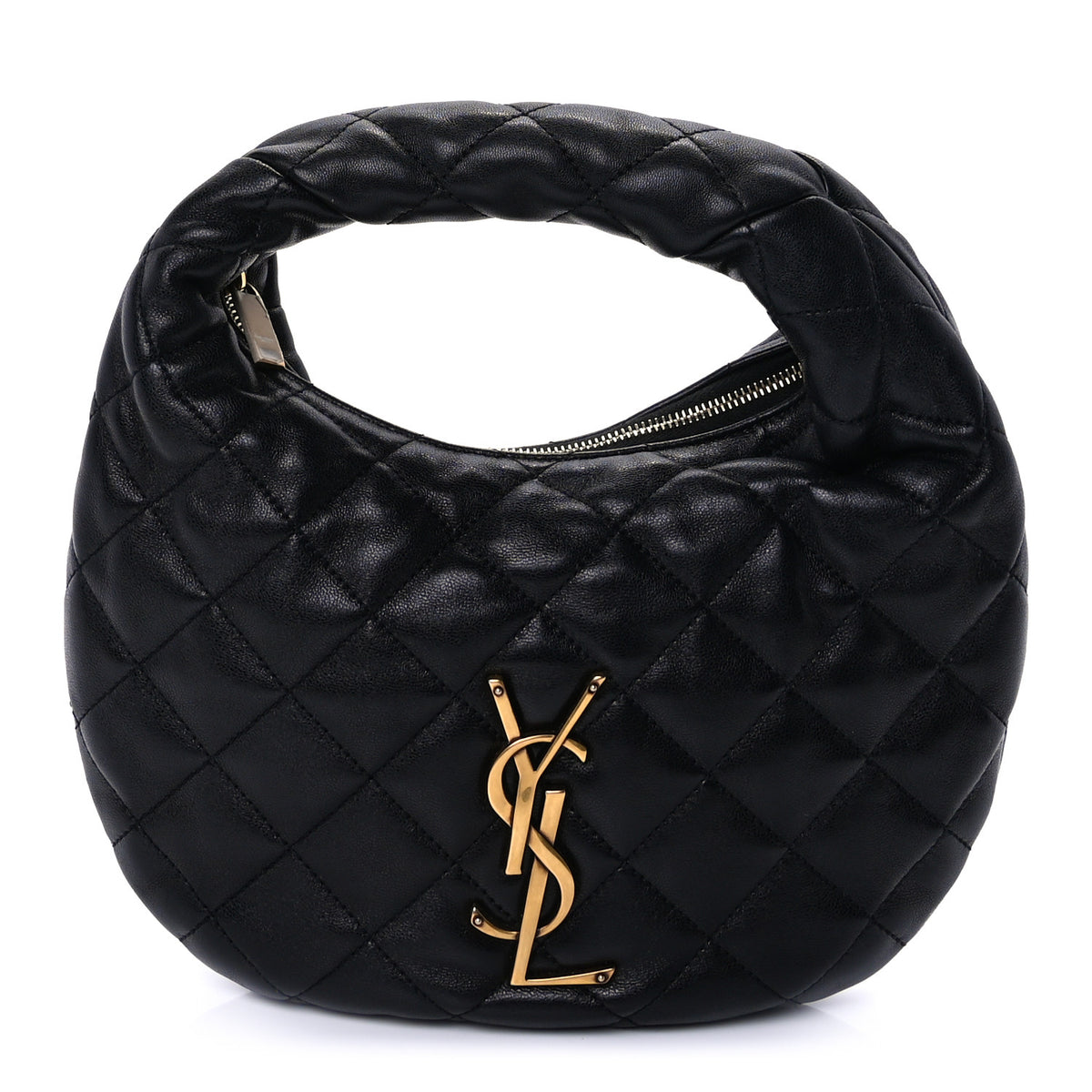 Saint Laurent Lambskin Quilted  Black 1 of 8