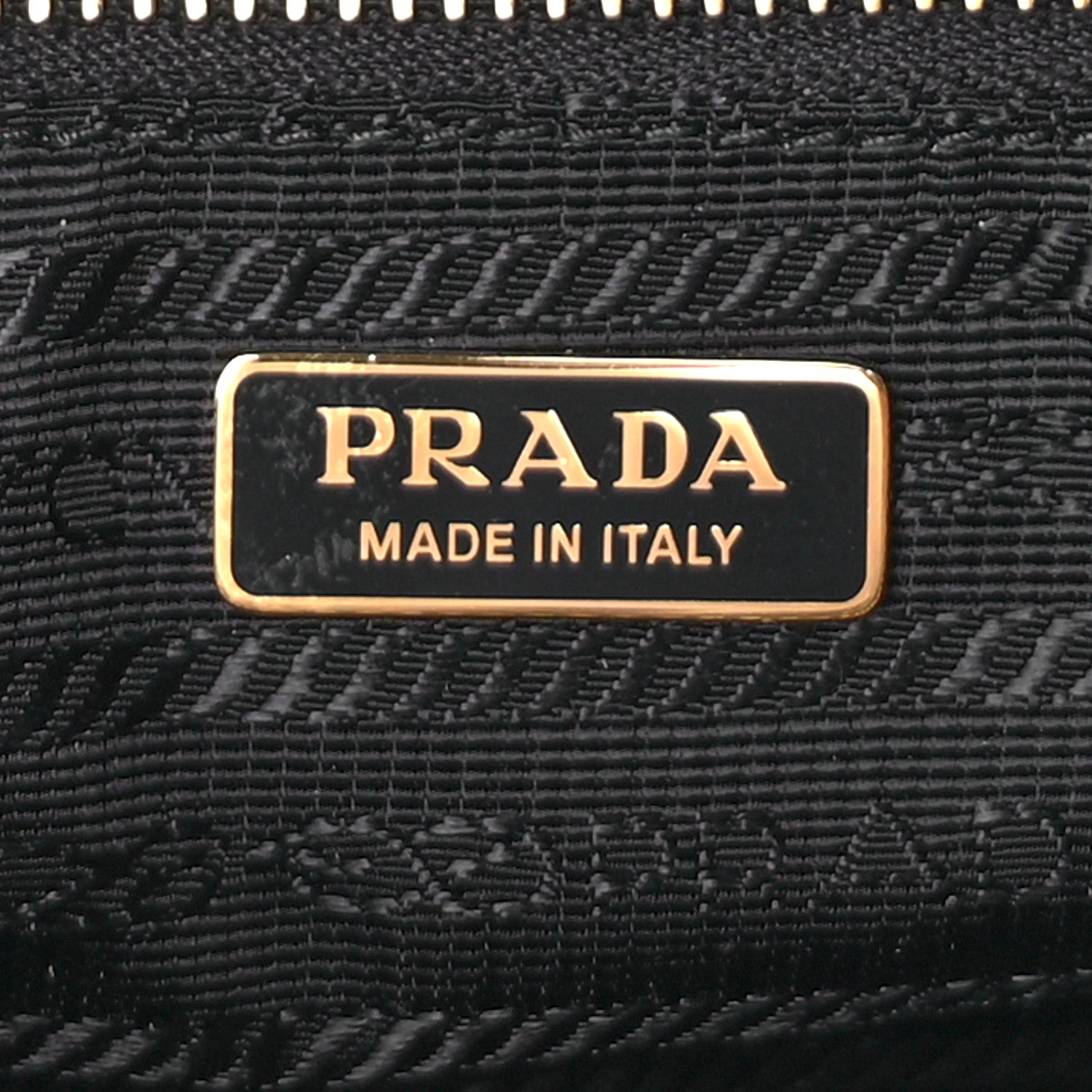Prada Tessuto Vitello Shoulder Bag  Black 5 of 8