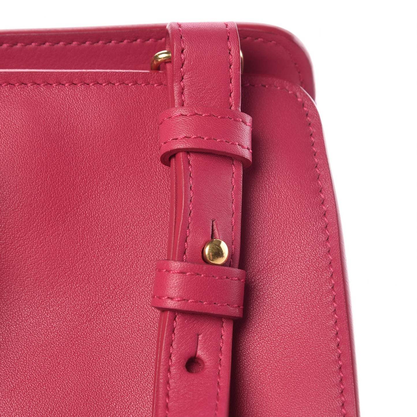 Calfskin Small Classic Y Cabas Fuchsia