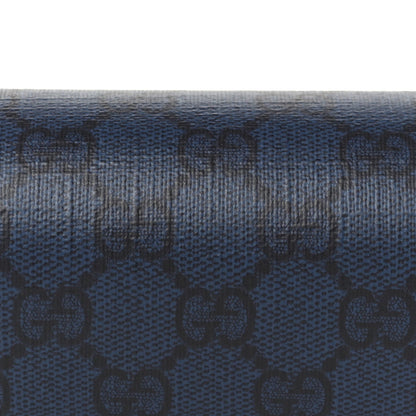 Gucci GG Supreme Monogram Web Mini Ophidia Flap Shoulder Bag  Navy 7 of 9