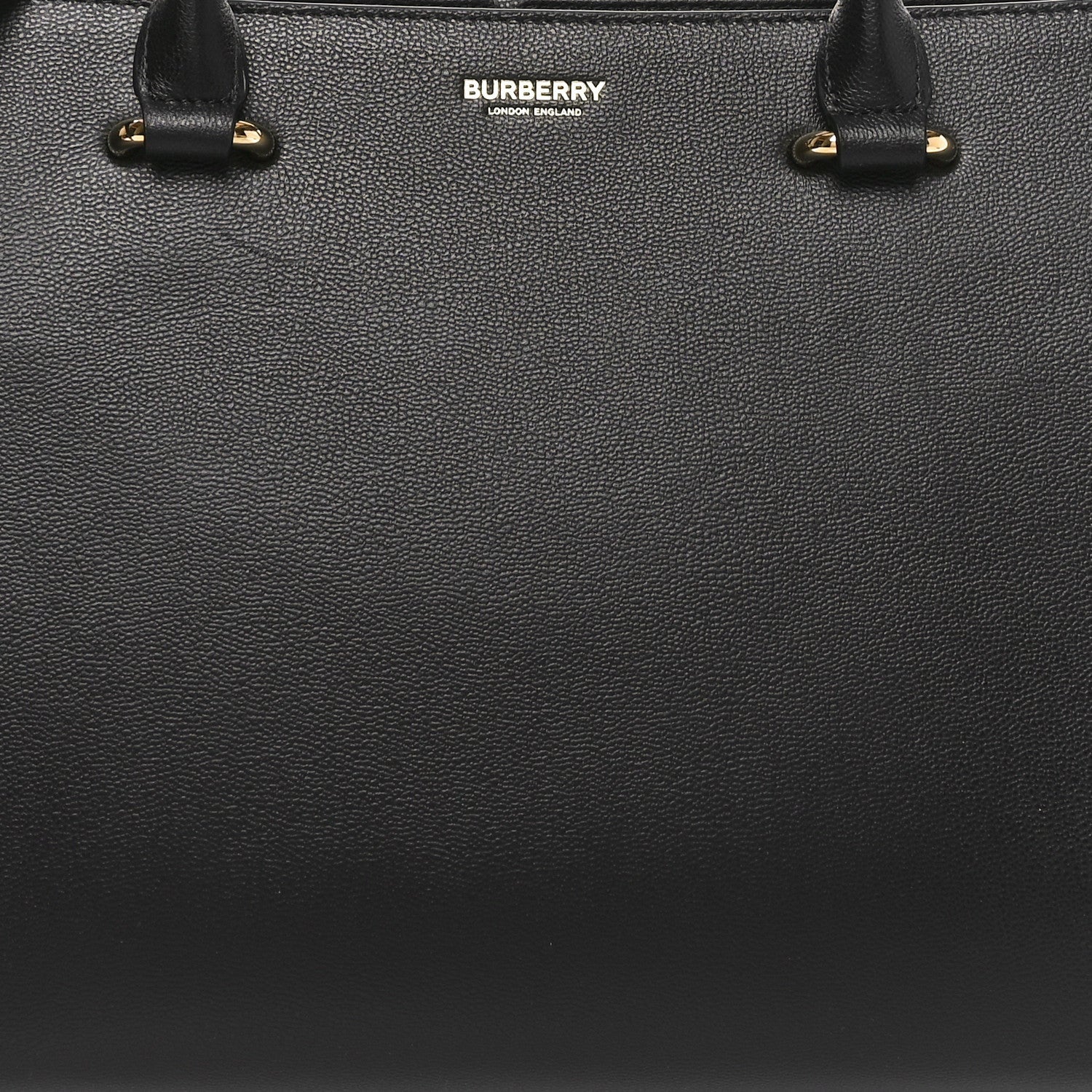 Burberry Calfskin Mega Check Small Banwell Tote Black 7 of 7