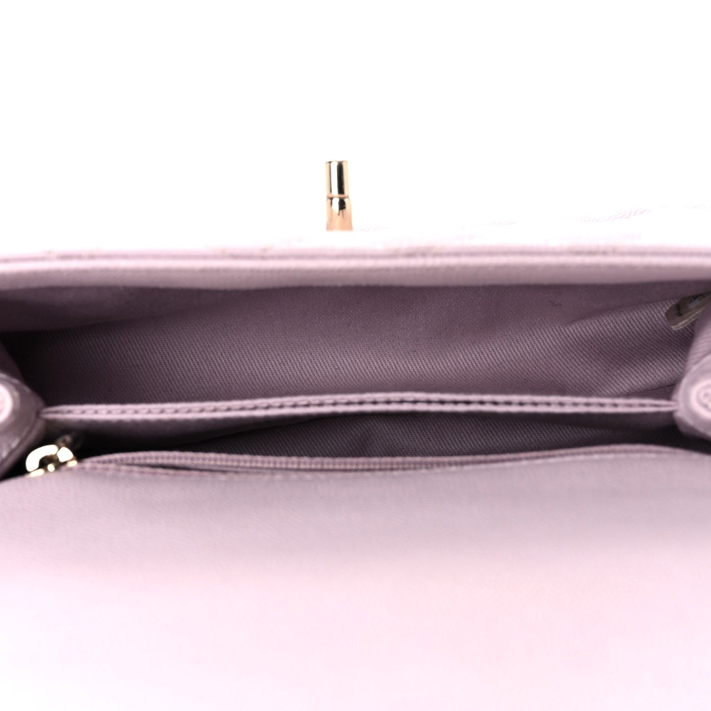 Caviar Quilted Mini Coco Handle Flap Lilas Lilac