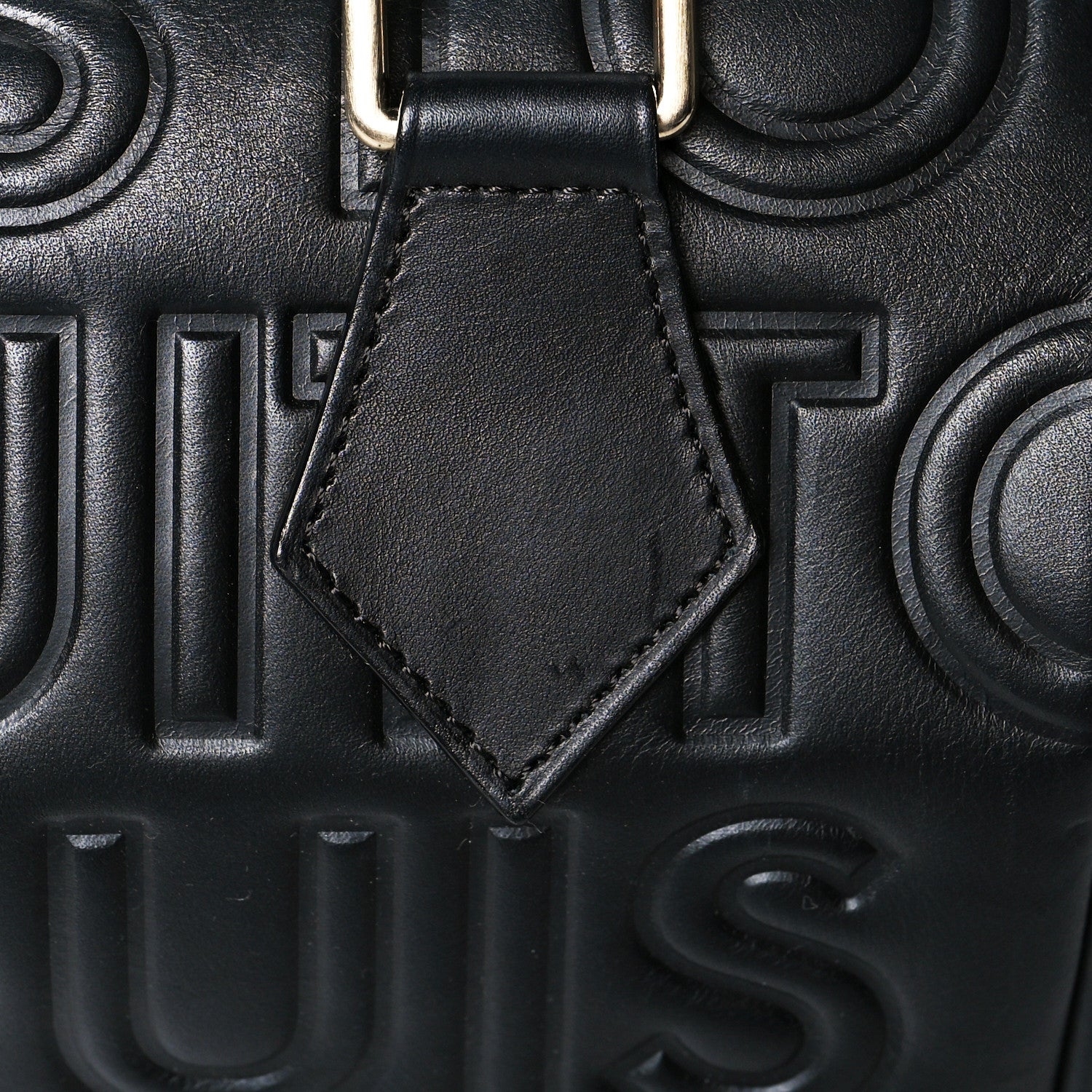 Louis Vuitton Calfskin Embossed Mini Cube Speedy Black 12 of 12