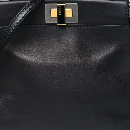Fendi Vitello Saddle Mini Peekaboo Iconic Satchel Black 8 of 11