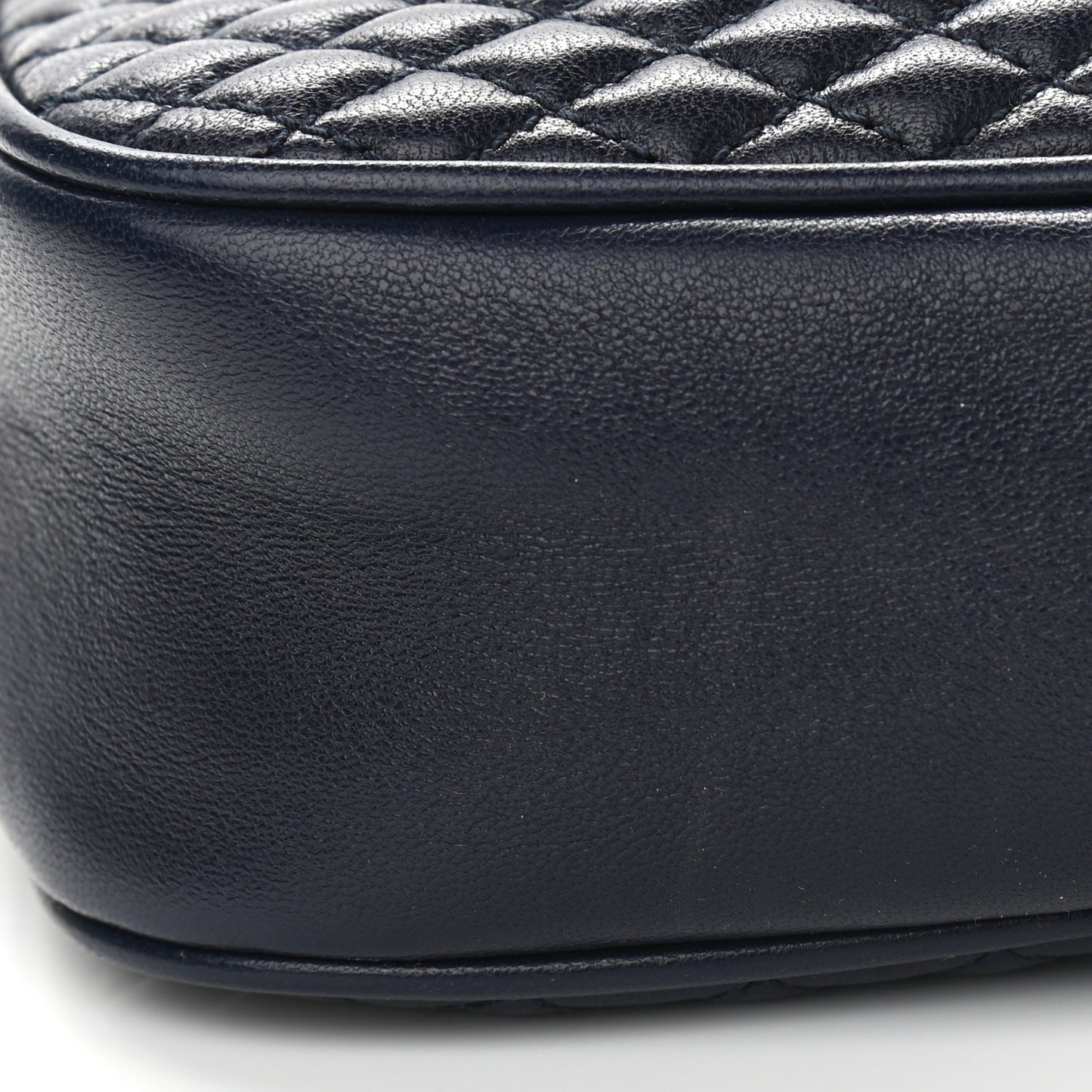 Lambskin Quilted Victoire Camera Bag Deep Marine