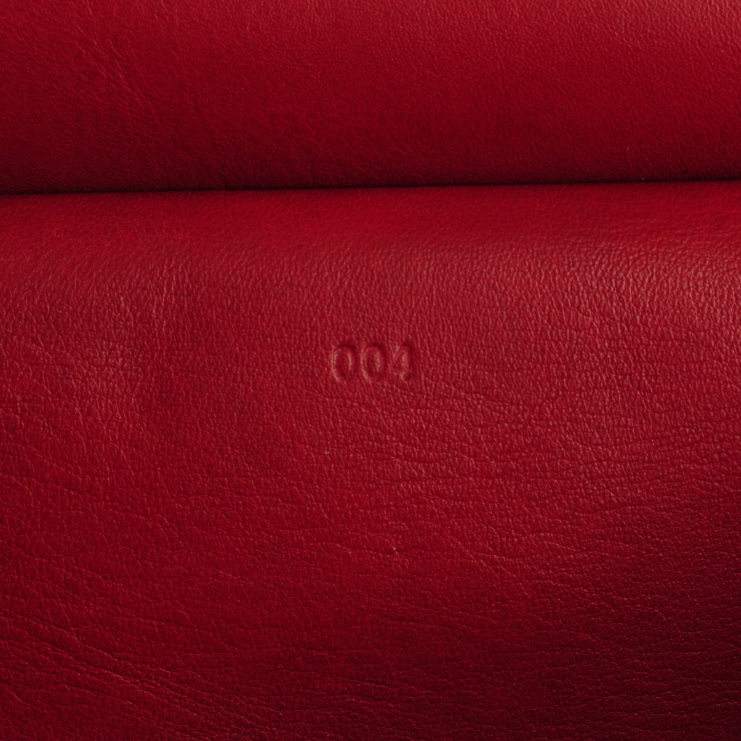 Calfskin Double Sided PS Courier Bag Poppy Chianti