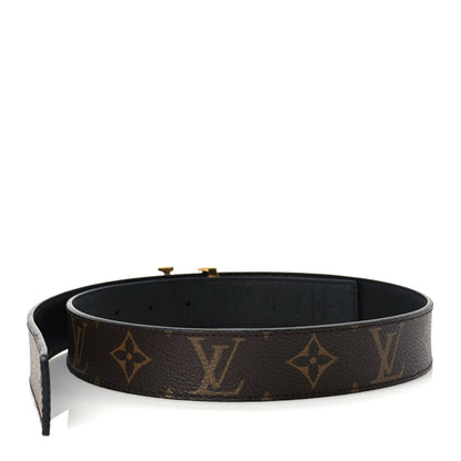 Louis Vuitton Calfskin Monogram 30mm LV Iconic Reversible Belt 75 30 Black 2 of 5