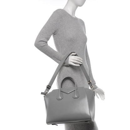 Givenchy Shiny Lord Calfskin Medium Antigona Pearl Grey 2 of 7