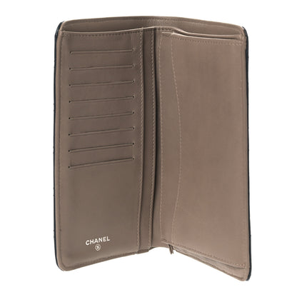 Chanel Lambskin Quilted Yen Wallet Black 5 of 9