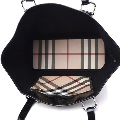 Burberry Nova Check Large Nickie Tote Black 5 of 17