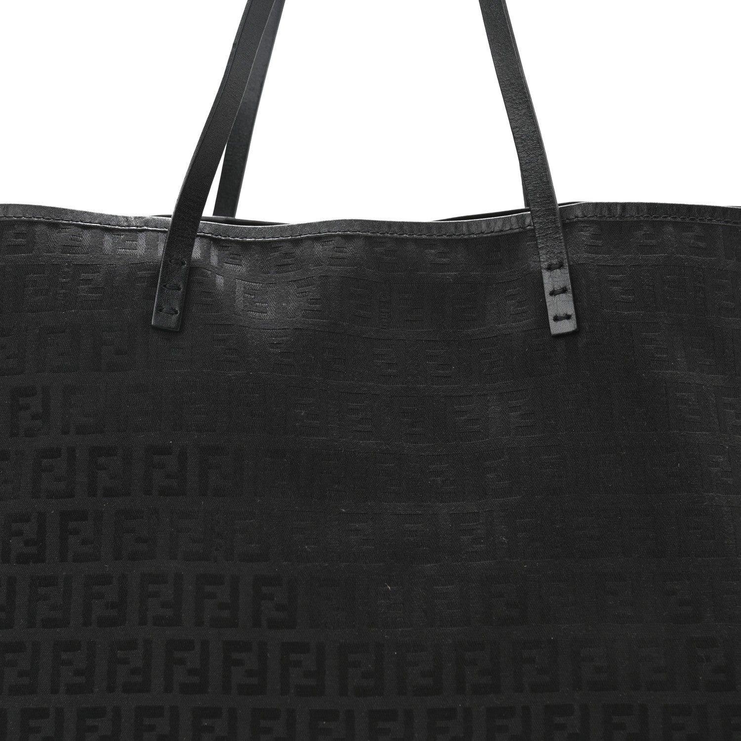 Fendi Zucchino Shopping Tote Black 13 of 16