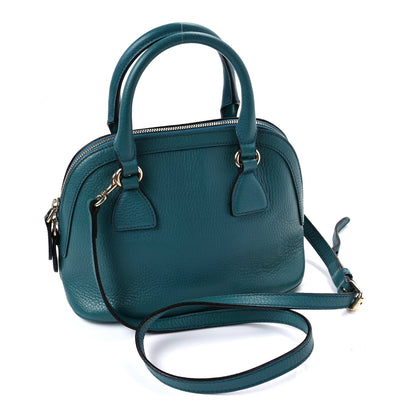 Gucci Dollar Calfskin Small GG Charm Dome Bag  Cobalt 2 of 7