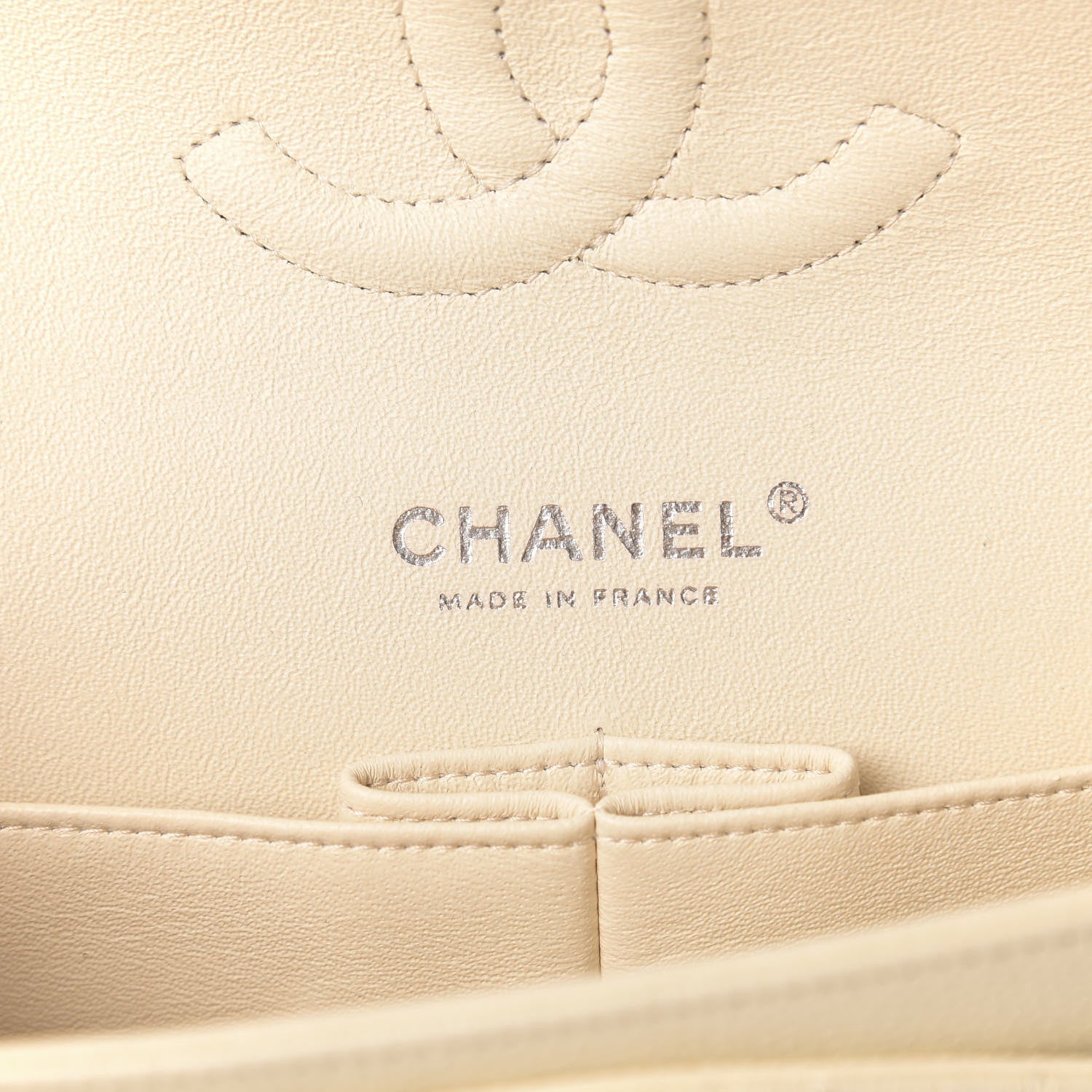 Chanel Caviar Quilted Medium Double Flap White 8 of 11
