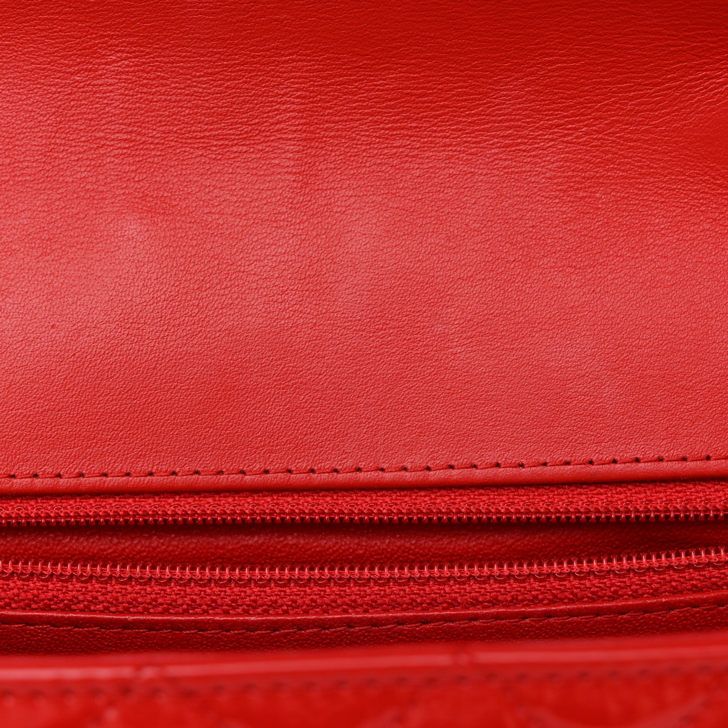 Chanel Patent Calfskin Quilted Bi-Color Mini Rectangular Flap Red Black 11 of 11