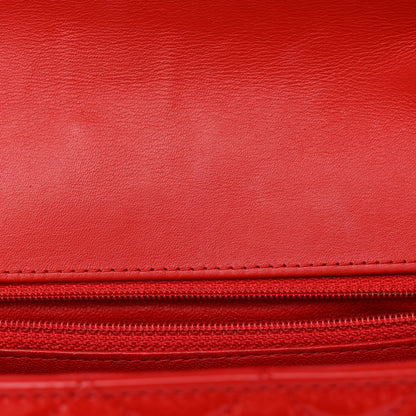 Chanel Patent Calfskin Quilted Bi-Color Mini Rectangular Flap Red Black 11 of 11