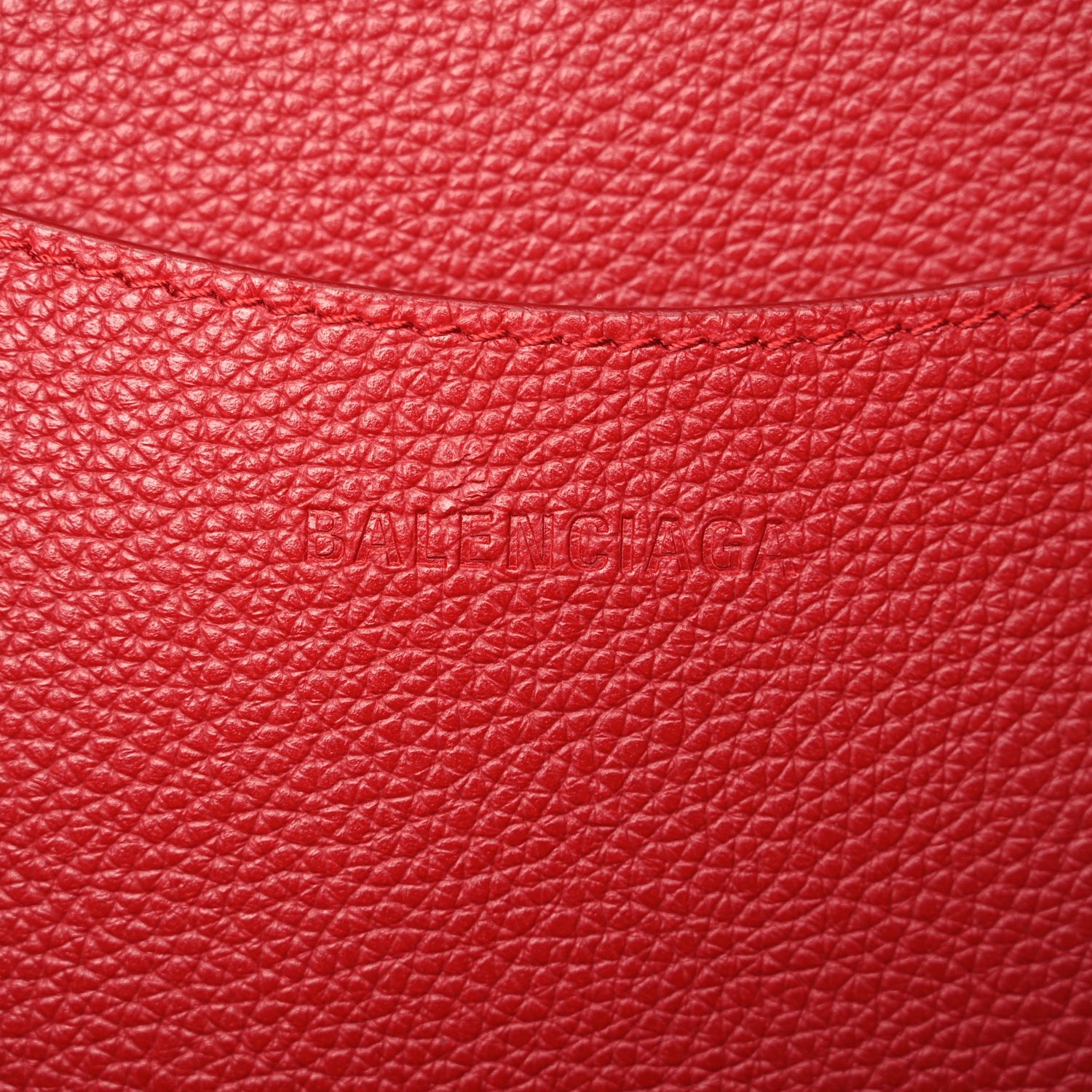 Balenciaga Grained Calfskin Neo Classic Gold Hardware Large Top Handle Bag Medium Red 5 of 9