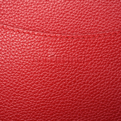 Balenciaga Grained Calfskin Neo Classic Gold Hardware Large Top Handle Bag Medium Red 5 of 9