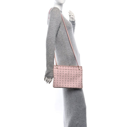MCM Visetos Medium Crossbody Pouch Powder Pink 2 of 7