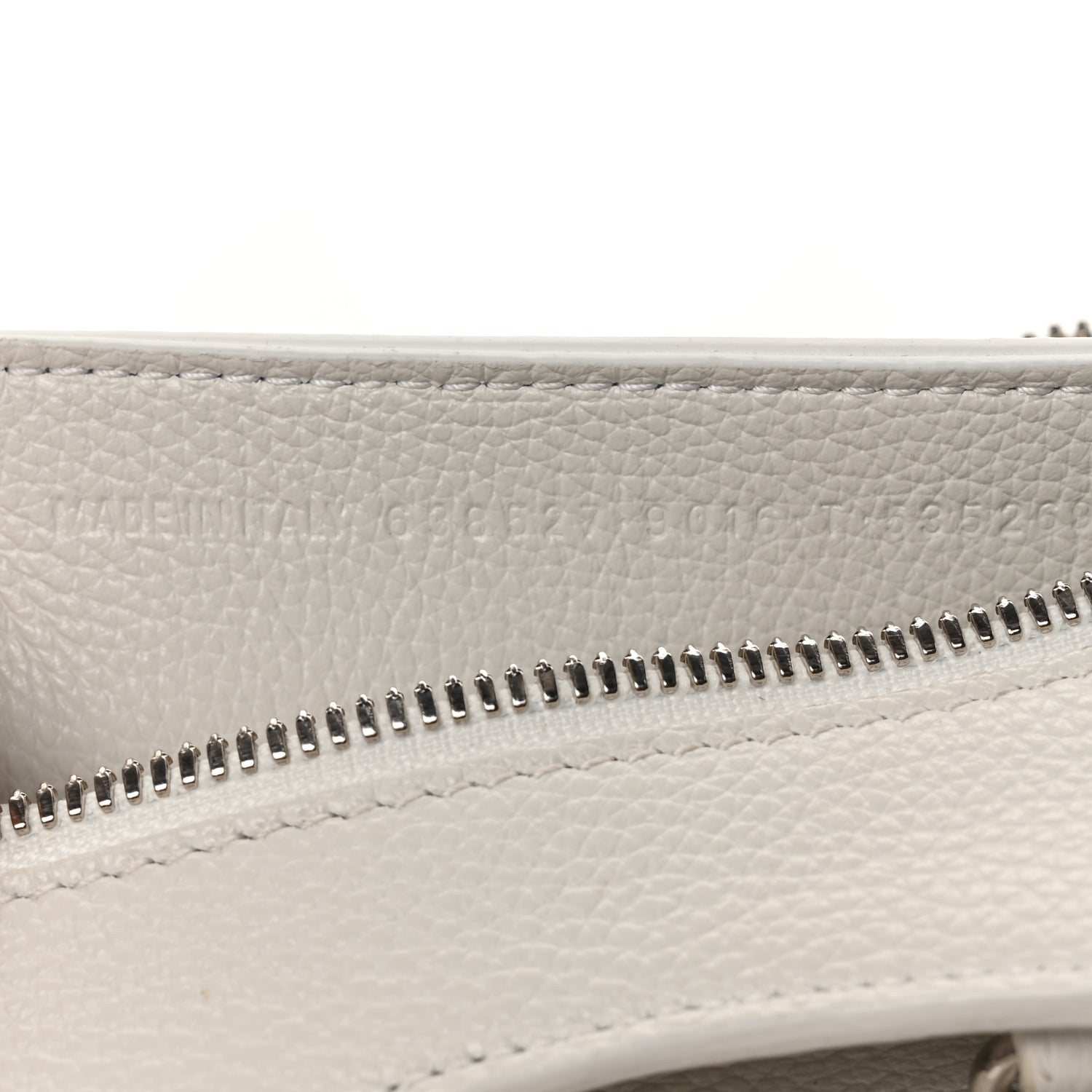 Balenciaga Grained Calfskin Neo Classic Silver Hardware Nano City Crossbody White 6 of 9