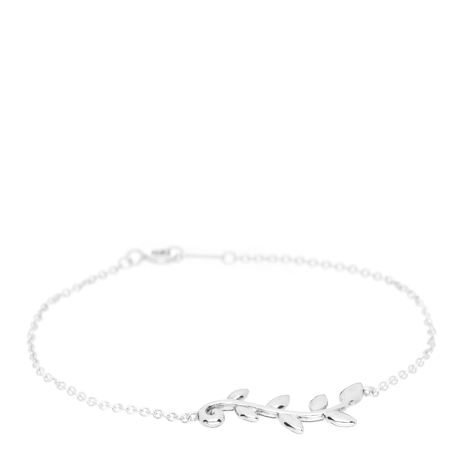 Tiffany Sterling Silver Paloma Picasso Olive Leaf Vine Bracelet 1 of 3