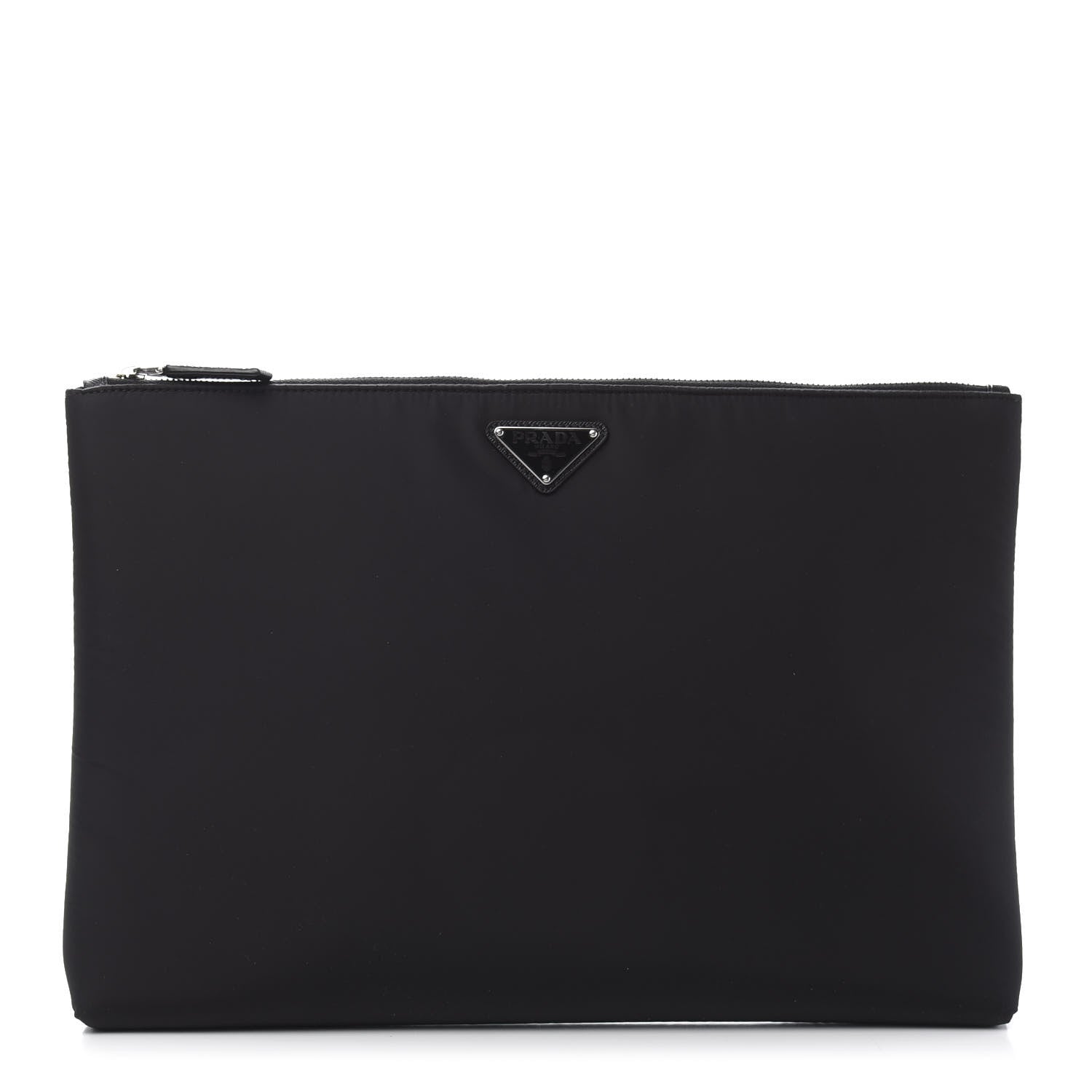 Prada Tessuto Nylon Flat Pouch Black 1 of 9
