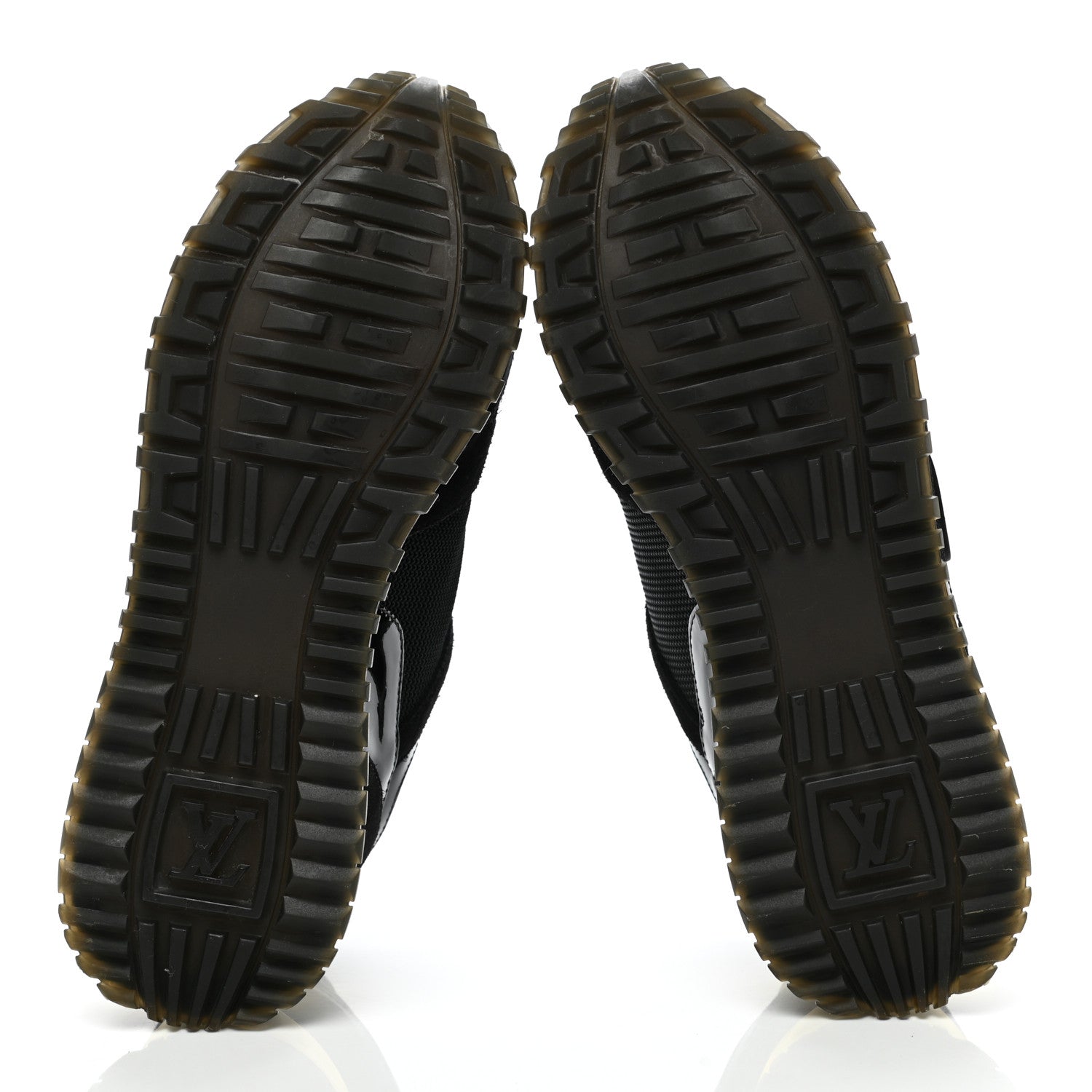 Louis Vuitton Suede Monogram Run Away Sneakers 36 Black 5 of 8