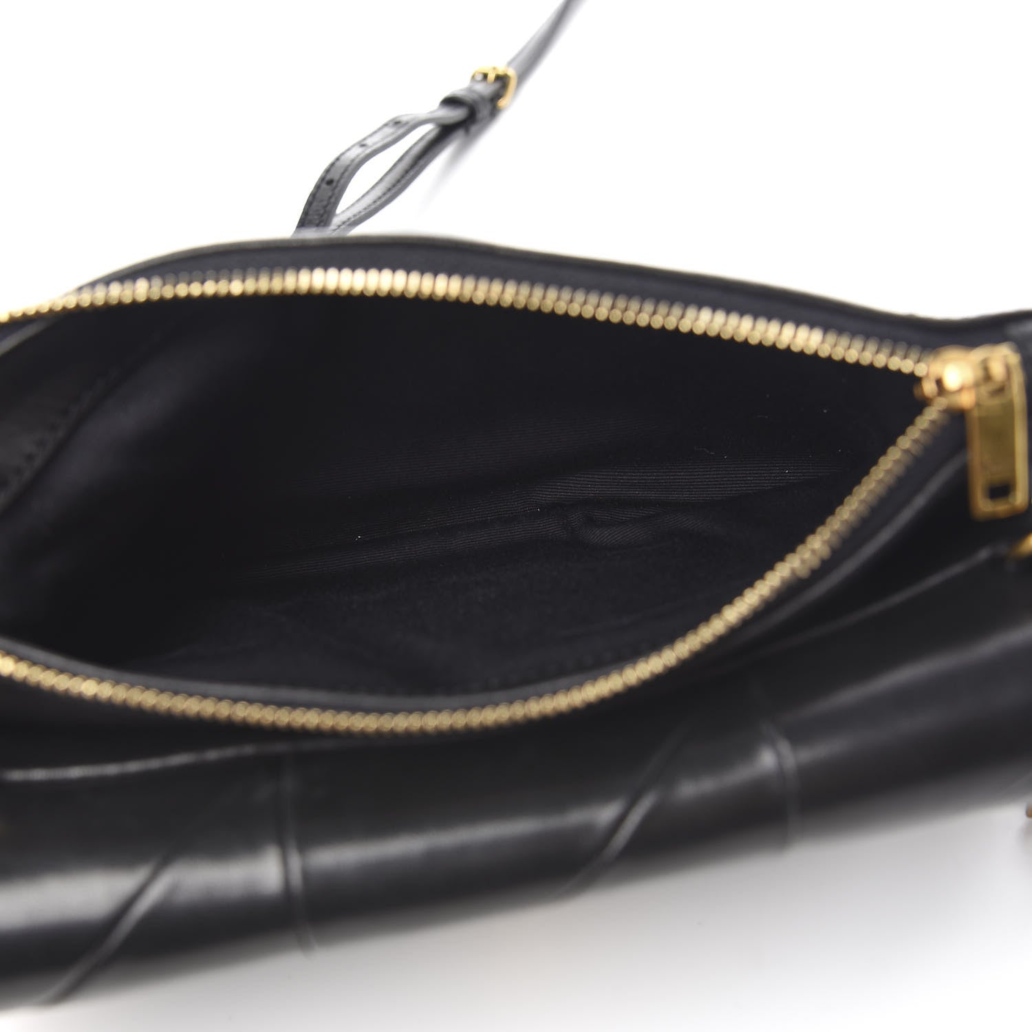 Saint Laurent Lambskin Patchwork Monogram Jamie Chain Wallet Black 5 of 11