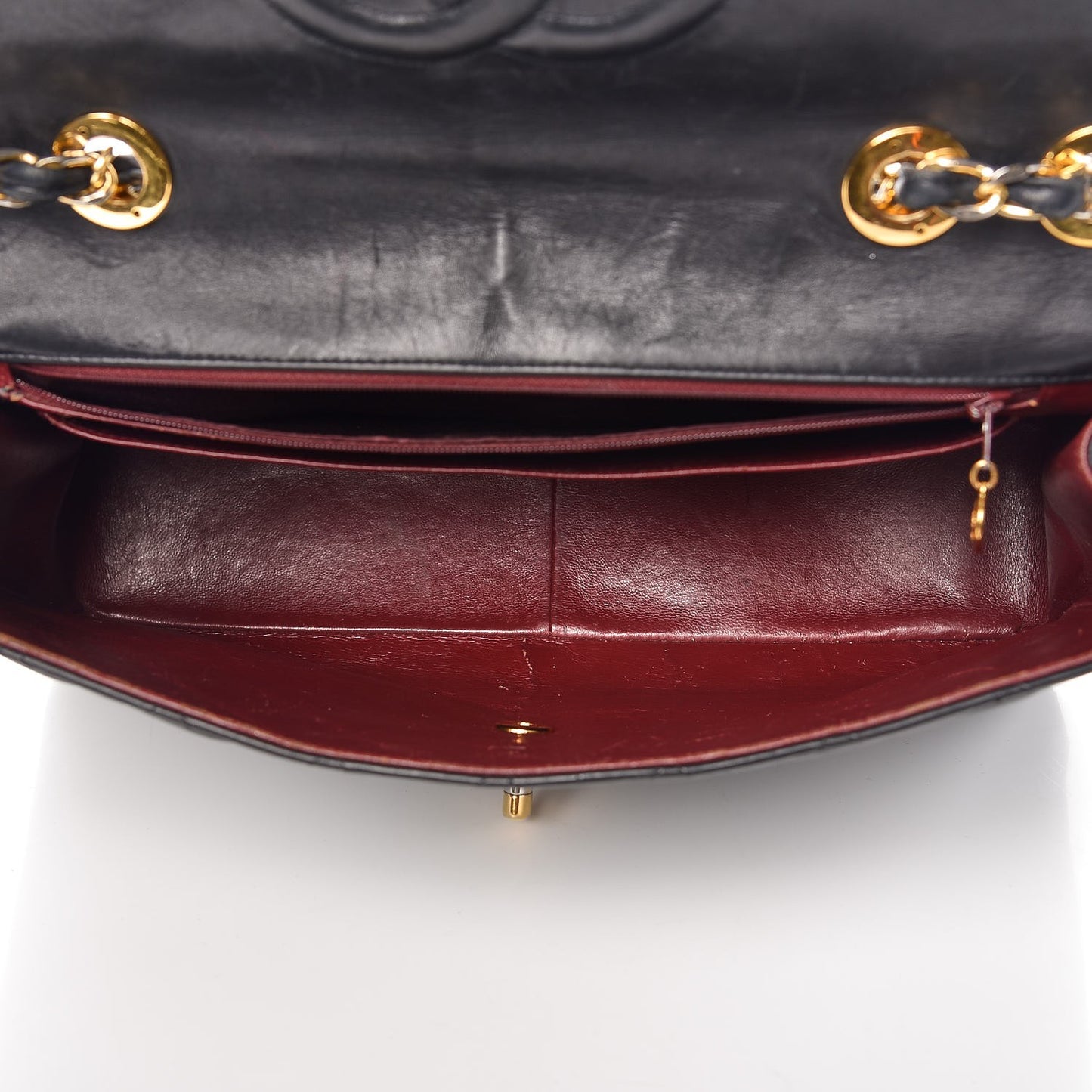 Lambskin Quilted XL Jumbo Single Flap Black