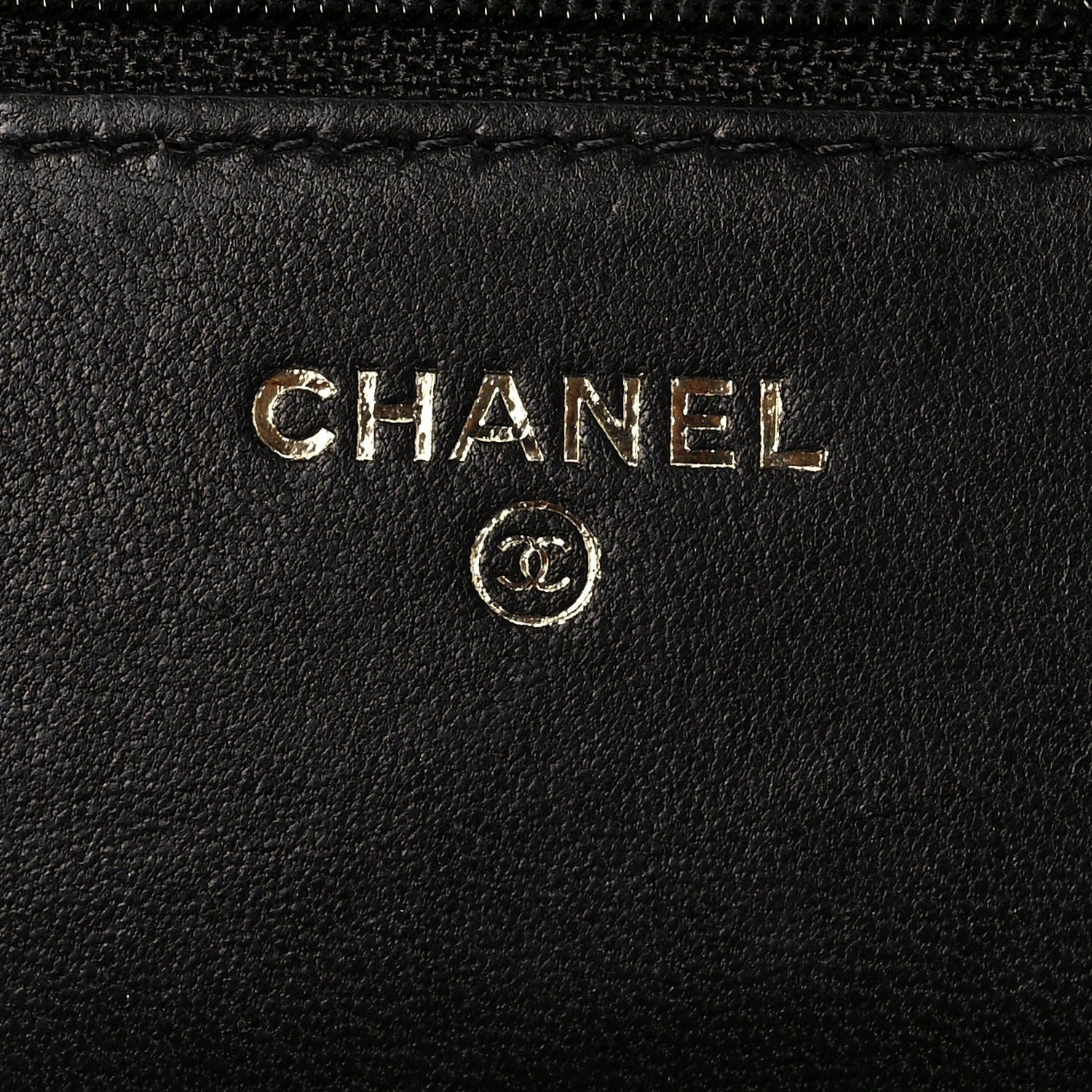 Chanel Lambskin Quilted Wallet On Chain WOC Black 6 of 11