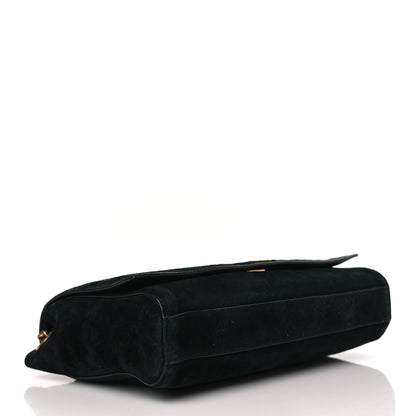 Saint Laurent Smooth Calfskin Suede Medium Reversible Monogram Kate Satchel Black 4 of 14