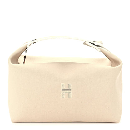 Hermes Canvas Large Bride-A-Brac Pouch Natural 1 of 7