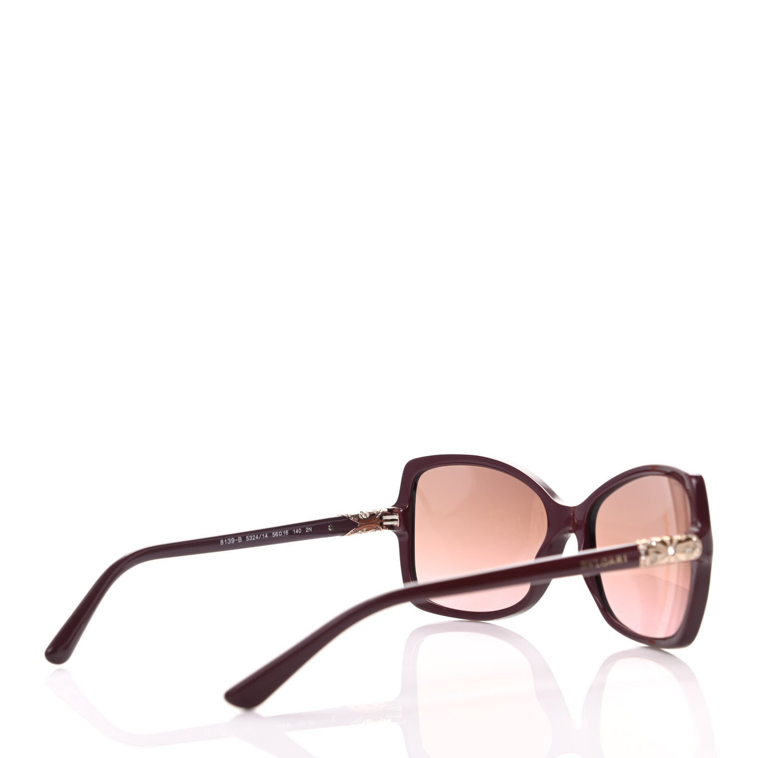 Bulgari 8139-B Sunglasses Brown 4 of 7