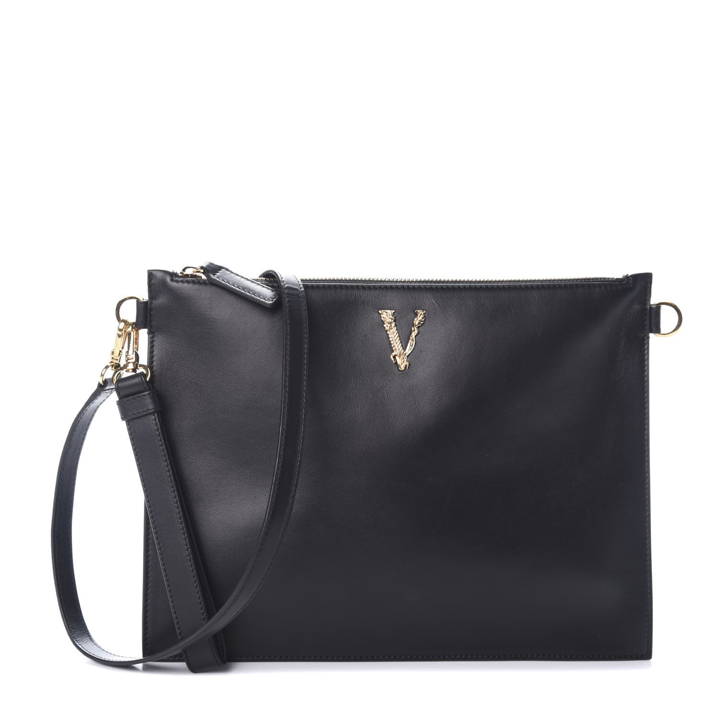 Vitello Virtus Shoulder Bag Black