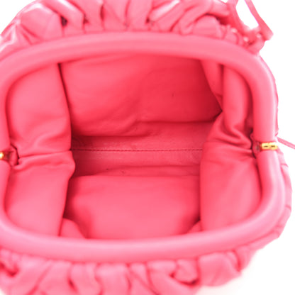 Bottega Veneta Nappa Intrecciato The Mini Pouch Rosa Shock 5 of 12