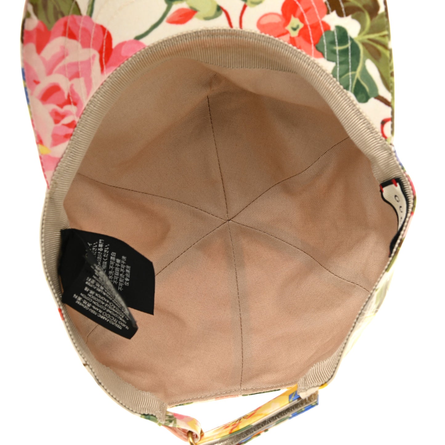Crystal Floral Print Logo Baseball Hat L Multicolor