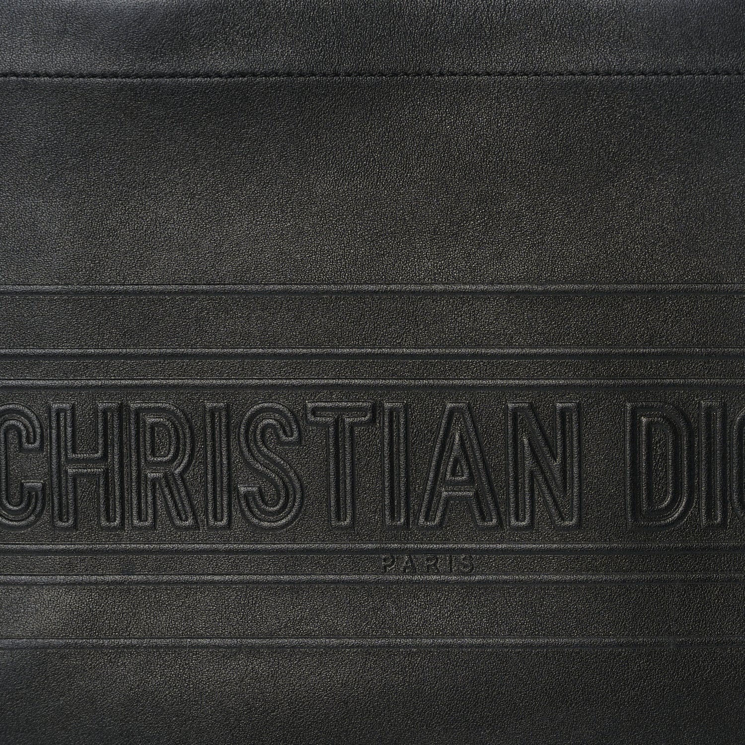 Christian Dior Calfskin Embossed Medium Book Tote Black 6 of 8