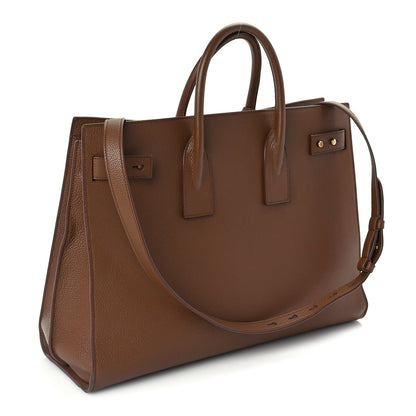 Saint Laurent Grained Calfskin Large Souple Sac De Jour  Cinnamon 2 of 8
