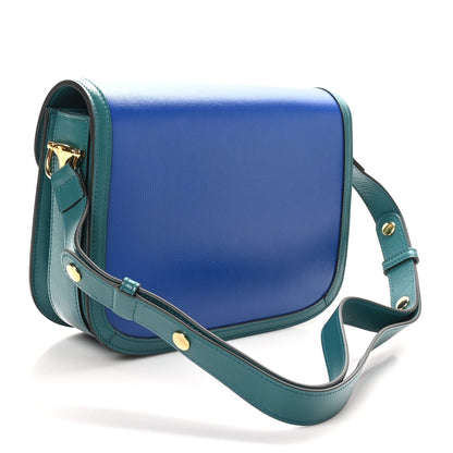 Gucci Azalea Calfskin Horsebit 1955 Shoulder Bag Imperial Blue Pavone 3 of 7