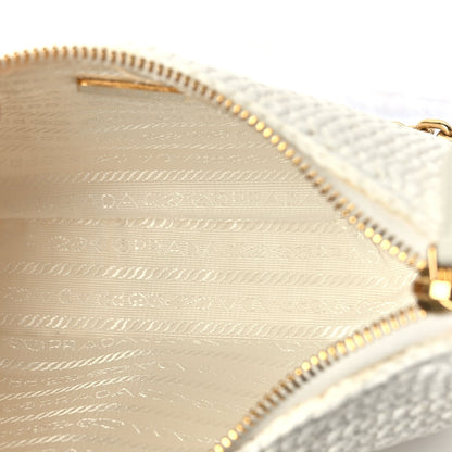 Prada Yarn Raffia Effect Crochet Re-Edition 2005 Shoulder Bag White 4 of 8