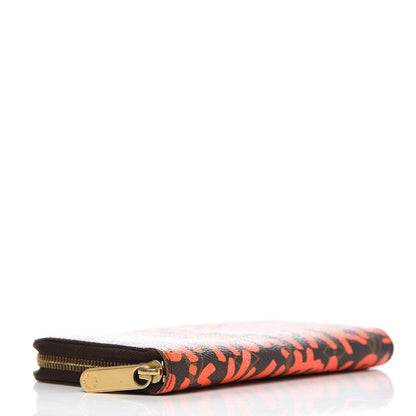 Louis Vuitton Monogram Graffiti Zippy Wallet Orange 4 of 15