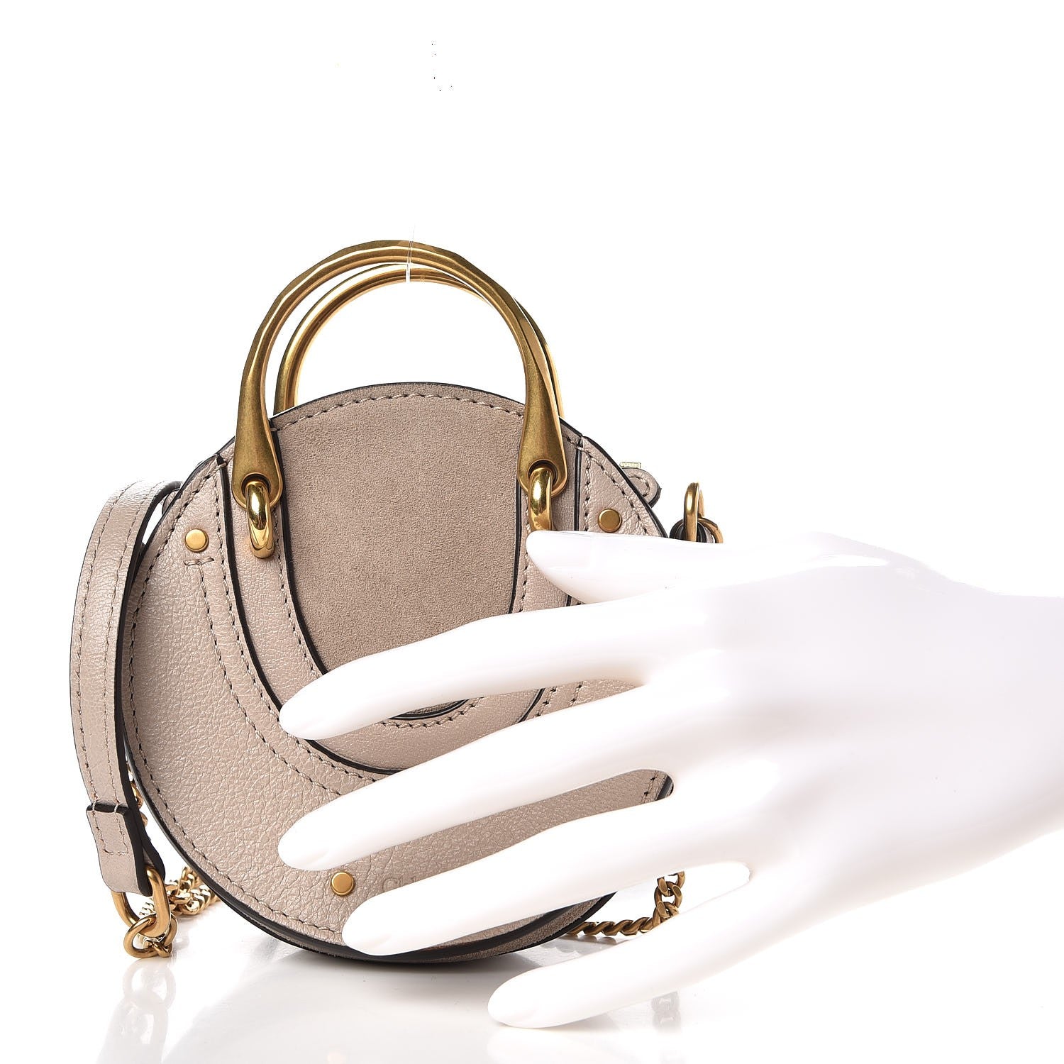 Chloe Goatskin Suede Mini Pixie Bag Motty Grey 9 of 9