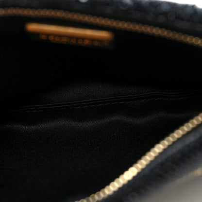 Chanel Sequin Do Not Disturb Minaudiere Clutch Black Gold 5 of 7